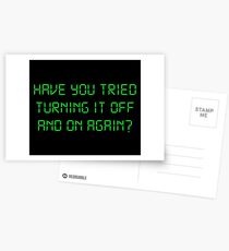 Have You Tried Turning It Off And On Again? Postcards