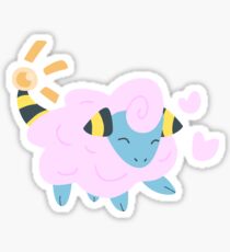 Shiny Mareep Minimalist Sticker