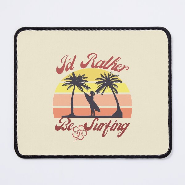 Item preview, Id rather be Surfing - I would rather be surfing - Rerto sun set - Surfer GRL - Chasing Sunsets designed and sold by MinimalSketches.