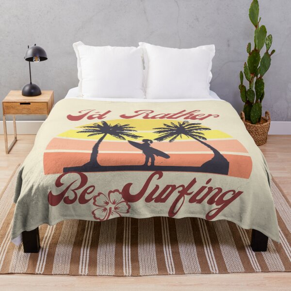 Item preview, Id rather be Surfing - I would rather be surfing - Rerto sun set - Surfer GRL - Chasing Sunsets designed and sold by MinimalSketches.
