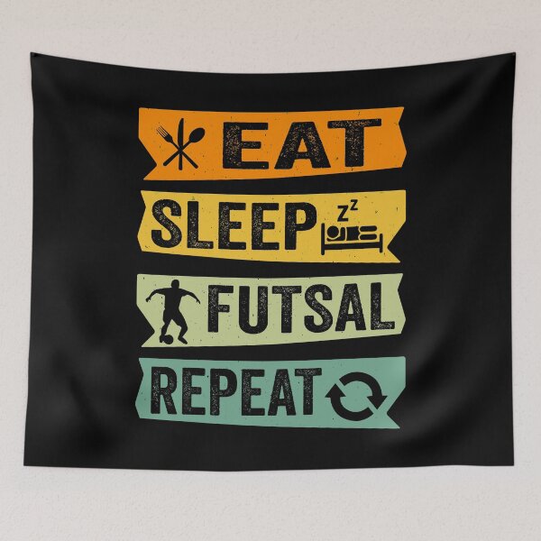 Item preview, Eat Sleep Futsal Repeat designed and sold by AmethystMurad.