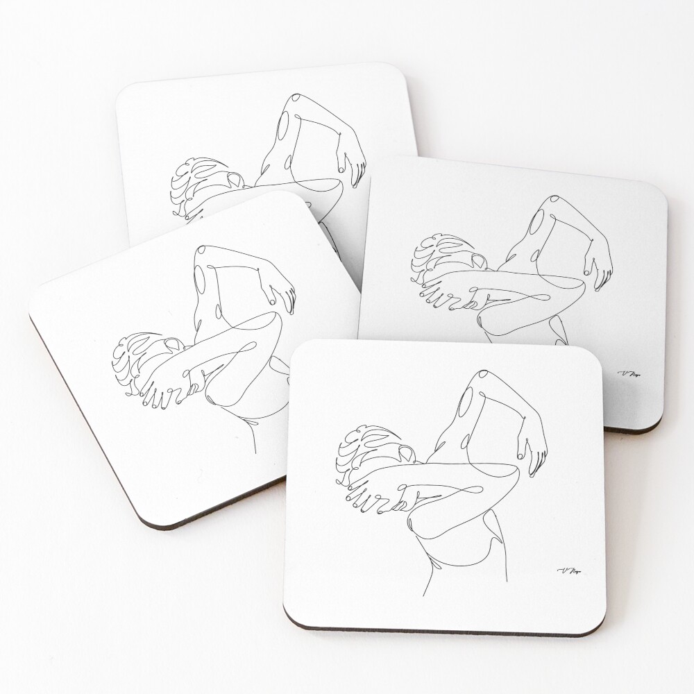 Item preview, Coasters (Set of 4) designed and sold by OneLinePrint.