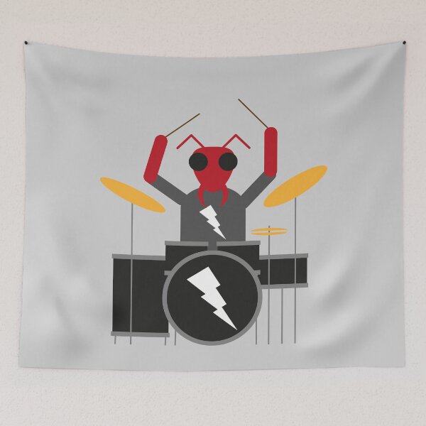 Item preview, Ant Playing Drums designed and sold by The-Gorilla.