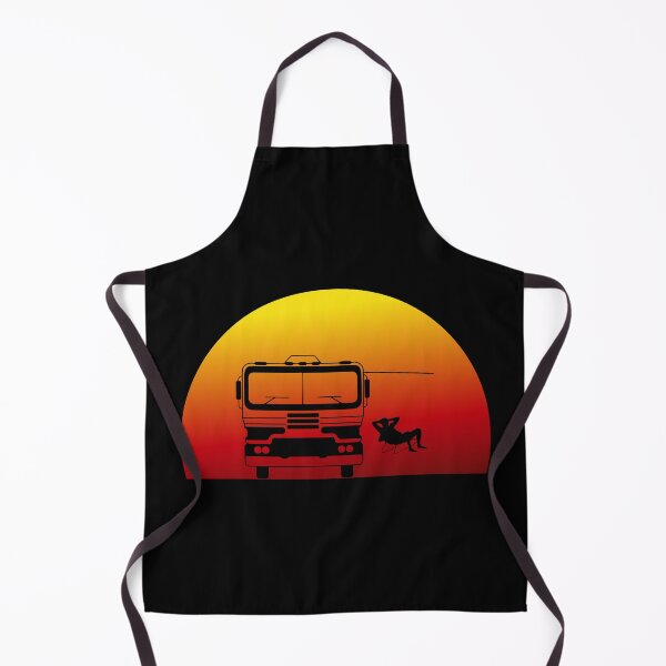 Item preview, Classic Motorhome at Sunset with Owner sitting out front designed and sold by Sky1I.