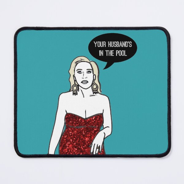 Husband in the pool Mouse Pad