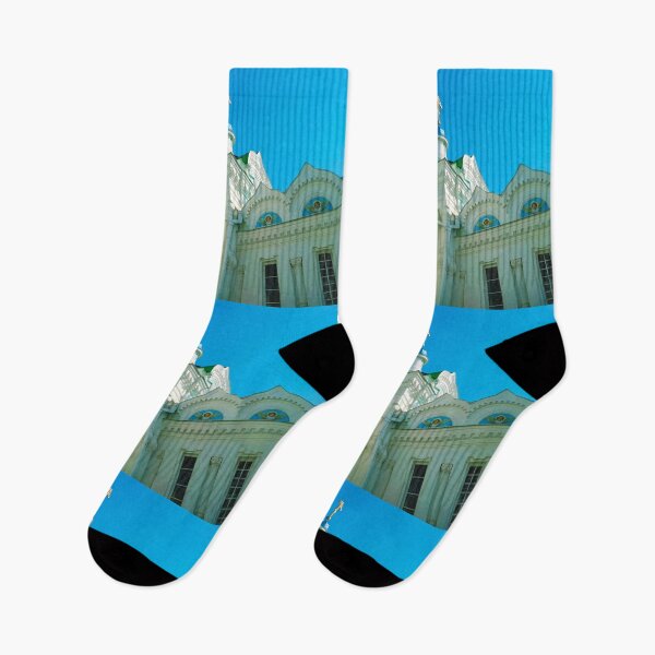 Item preview, Orthodox temple against the background of the blue cloudless sky, architectural decision  designed and sold by helenkaiy.