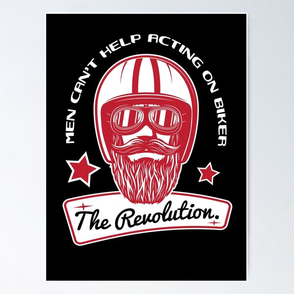 Item preview, Men Can't Help Acting On biker designed and sold by cruzzcreation.