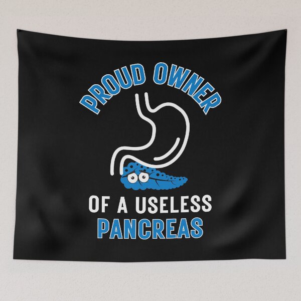 Item preview, Proud Owner Of A Useless Pancreas (Diabetes Awareness) designed and sold by i-longmanshop.