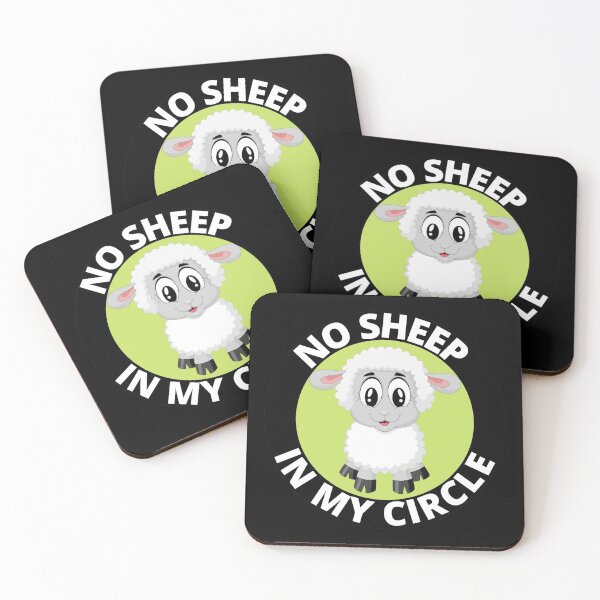 Item preview, No Sheep In My Circle Funny Sheep Circle Sticker designed and sold by RGRamsey.