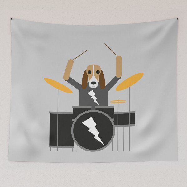 Item preview, Beagle Playing Drums designed and sold by The-Gorilla.