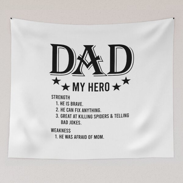 Item preview, Funny DAD is my hero. designed and sold by KA DESIGNS.