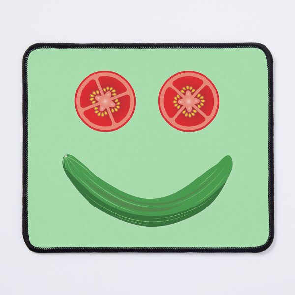 Item preview, Funny Tomato Cucumber Vegan Smile Face designed and sold by dass-art.