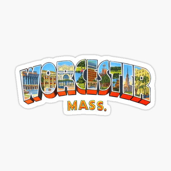 Item preview, Worcester Massachusetts MA Vintage Retro Souvenir designed and sold by WilletteDeluca.