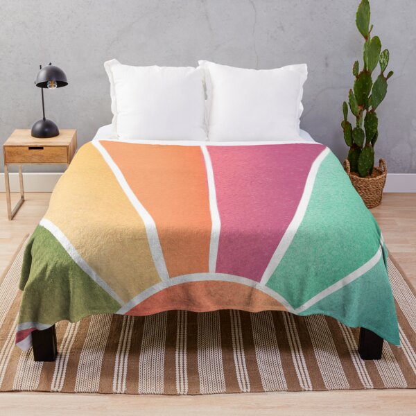 Item preview, Sun Mid Century Modern, Pastel Abstract Rays designed and sold by bubblyshades.