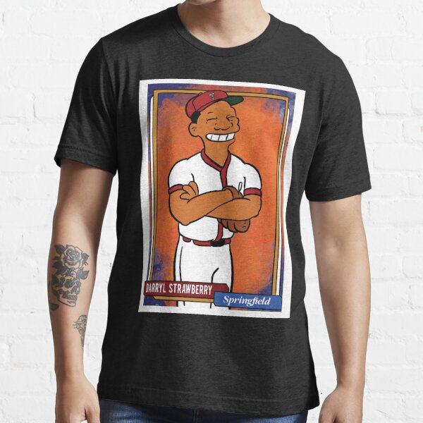 Darryl Strawberry - Homer at the Bat Simpsons LA Baseball Card Tee T-Shirt