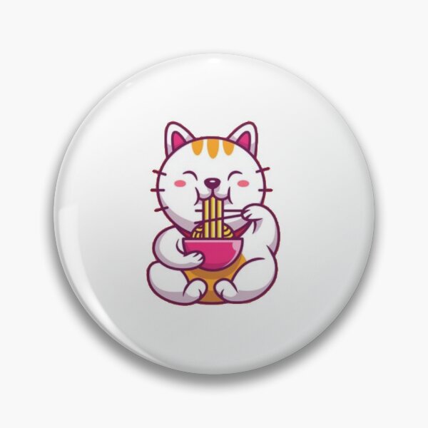 Item preview, ManekiNeko who eats noodles designed and sold by Pets-love-it.
