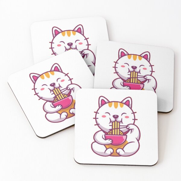 Item preview, ManekiNeko who eats noodles designed and sold by Pets-love-it.