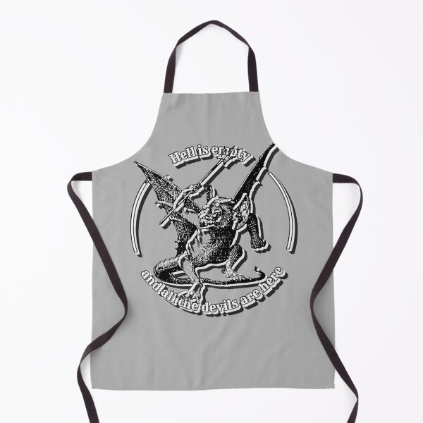 Item preview, Hell Is Empty Vintage Monochrome Shakespeare Slogan With Vintage Devil designed and sold by TrulyEpoque.