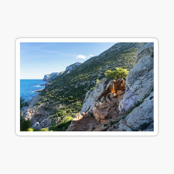 Mittelmeerküste und Felsen in Spanien Sticker