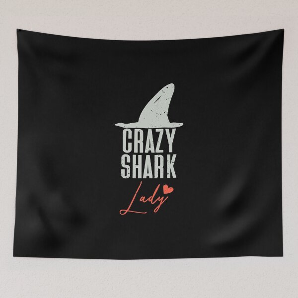 Item preview, Crazy Shark Lady designed and sold by Sky1I.