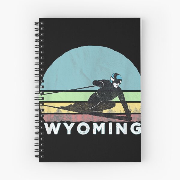 Item preview, Wyoming Ski Illustration  Retro Vintage Wyoming designed and sold by WilletteDeluca.