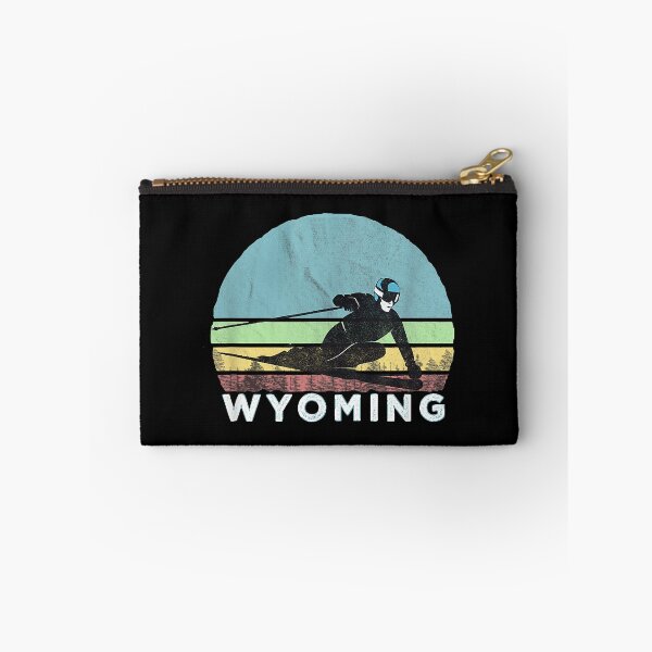 Item preview, Wyoming Ski Illustration  Retro Vintage Wyoming designed and sold by WilletteDeluca.