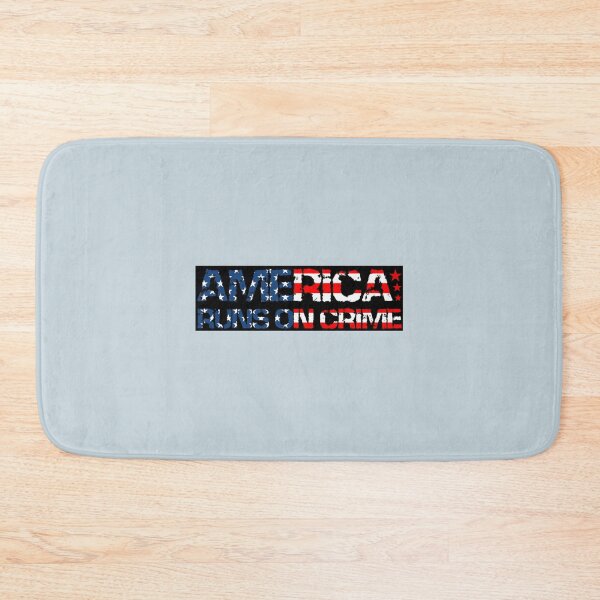 Item preview, America runs on crime                                                                      designed and sold by SintaArtStore0.