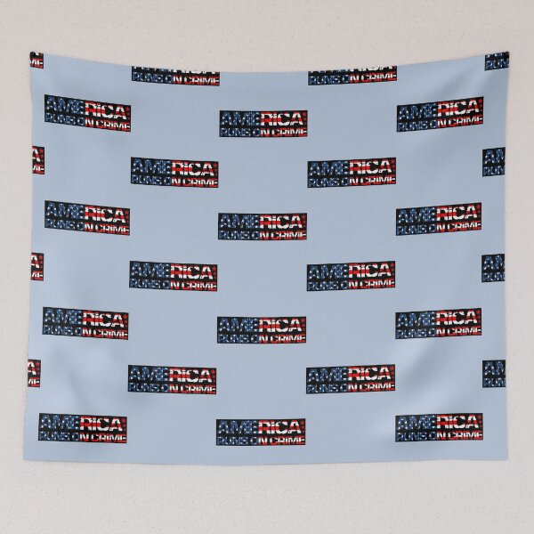 Item preview, America runs on crime                                                                      designed and sold by SintaArtStore0.