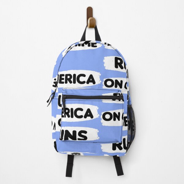 Item preview, America runs on crime designed and sold by SintaArtStore0.