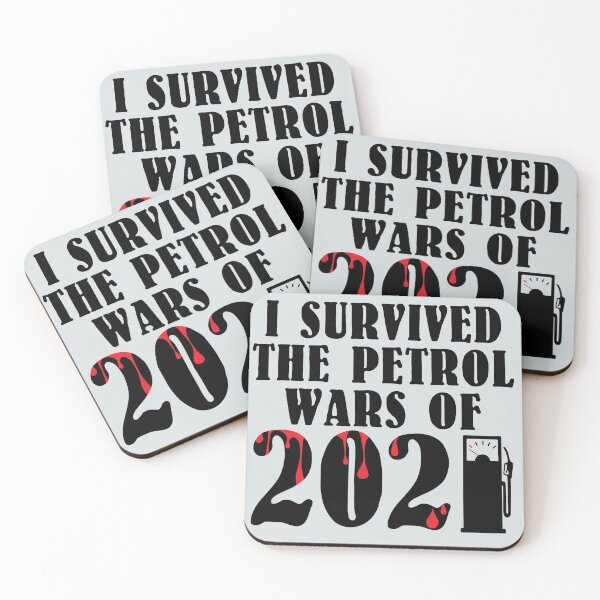 Item preview, I survived the petrol wars of 2021 designed and sold by Kerto Elvin.