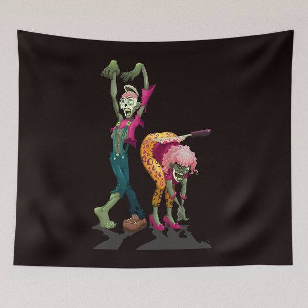 Item preview, Dance and Twerk - Dynamic Zombie Duo Couple  designed and sold by PosterpartyCo.