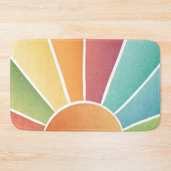 Item preview, Sun Mid Century Modern, Colorful Abstract Rays designed and sold by bubblyshades.