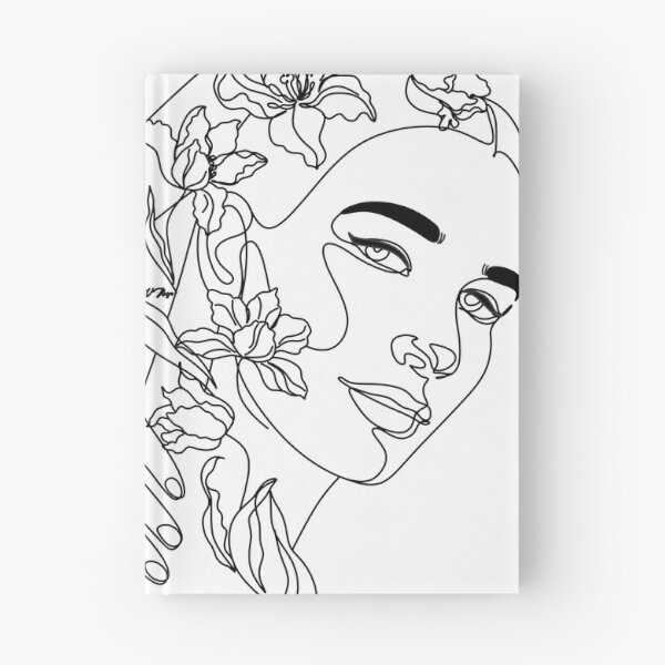 Item preview, Flower Head Art Print | Minimal Line Art | Floral Illustration | Single Line Sketch | Female Face Poster | Beautiful Woman Wall Art | Tulip Art designed and sold by OneLinePrint.