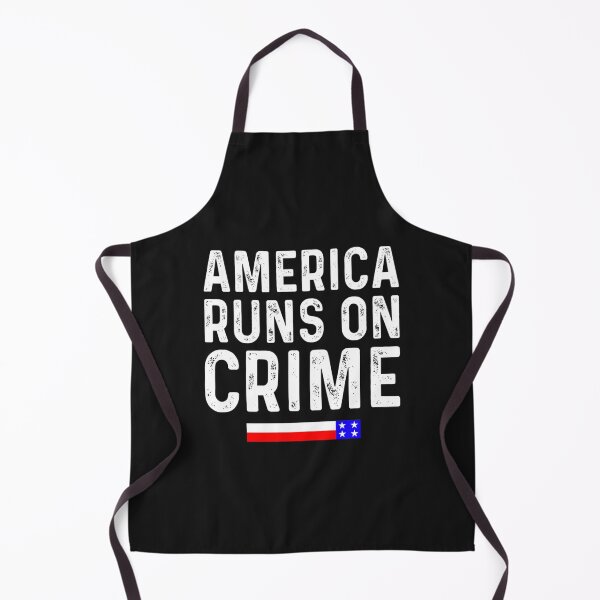 Item preview, AMERICA RUNS ON CRIME                                                                                                  designed and sold by SintaArtStore0.
