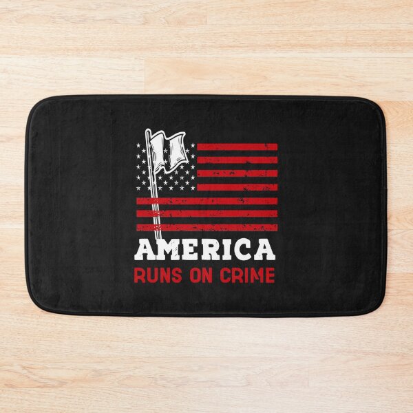 Item preview, AMERICA RUNS ON CRIME                                                                                            designed and sold by SintaArtStore0.