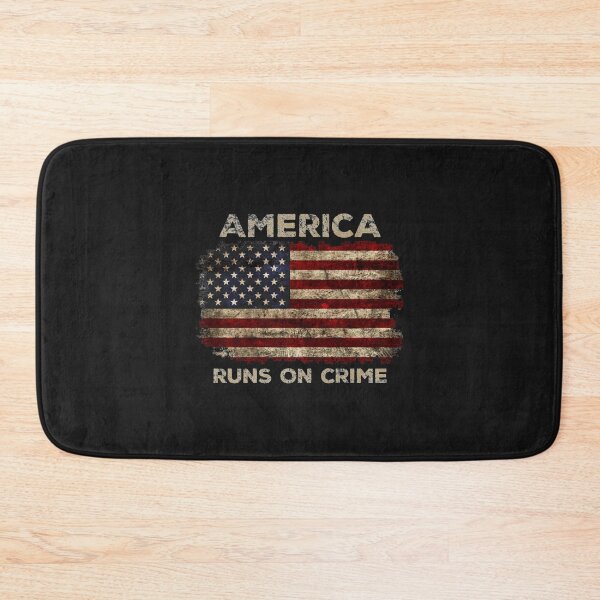 Item preview, AMERICA RUNS ON CRIME                                                                                             designed and sold by SintaArtStore0.
