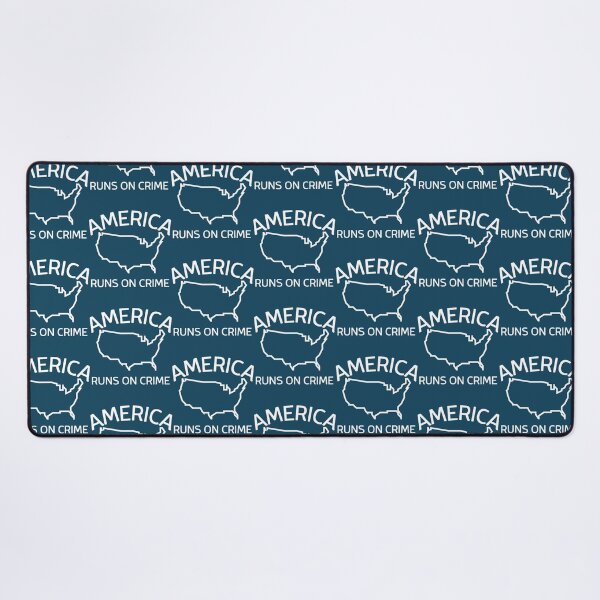 Item preview, AMERICA RUNS ON CRIME                                                                                          designed and sold by SintaArtStore0.
