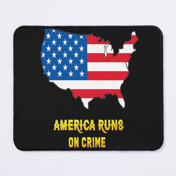 Item preview, AMERICA RUNS ON CRIME                                                                                                 designed and sold by SintaArtStore0.