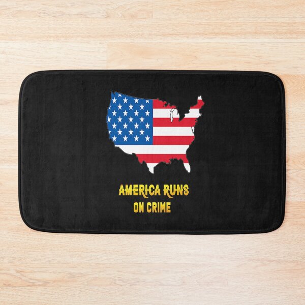 Item preview, AMERICA RUNS ON CRIME                                                                                                 designed and sold by SintaArtStore0.