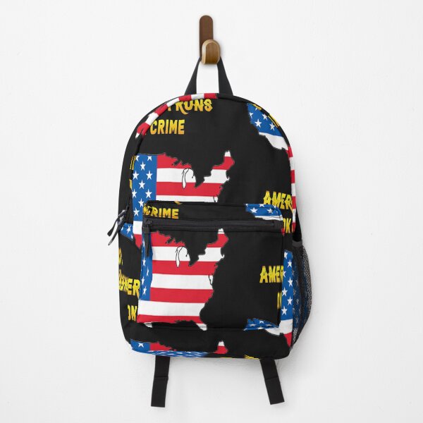 Item preview, AMERICA RUNS ON CRIME                                                                                                 designed and sold by SintaArtStore0.