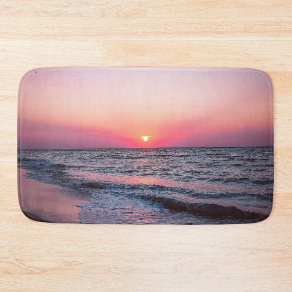 Item preview, Beach with pink sunset designed and sold by Vansh Arora.