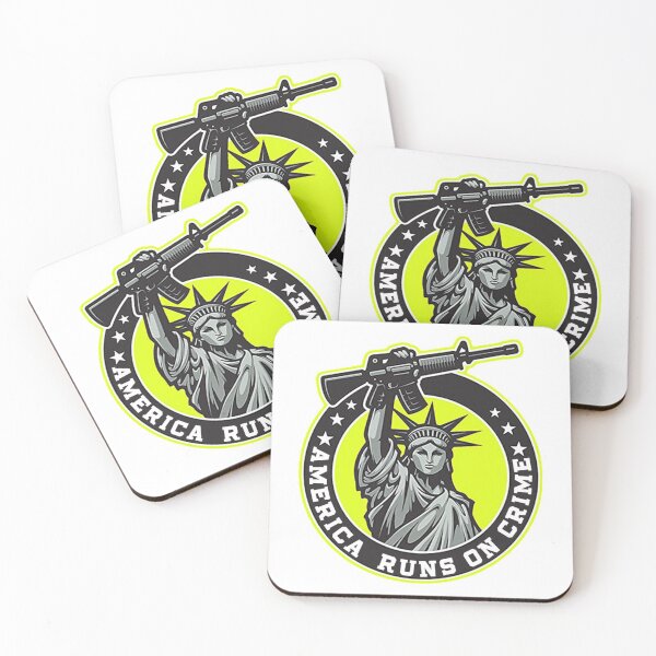 Item preview, AMERICA RUNS ON CRIME                                                                                                      designed and sold by SintaArtStore0.