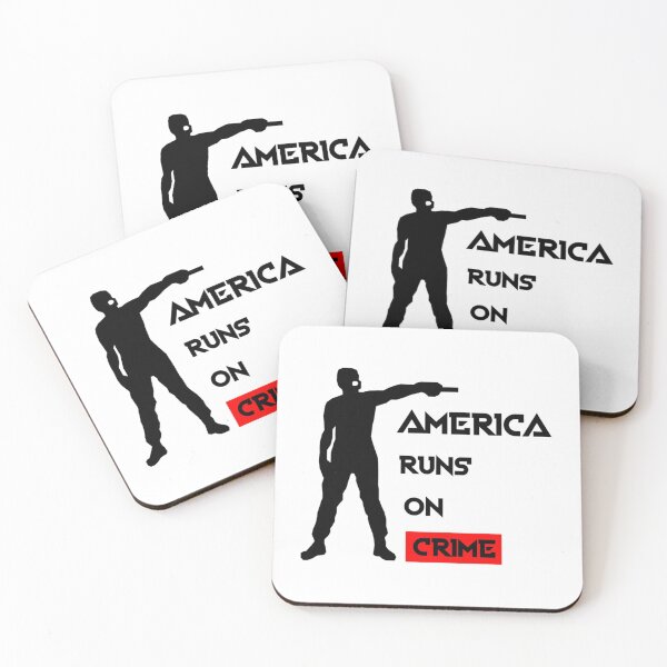 Item preview, AMERICA RUNS ON CRIME                                                                                                     designed and sold by SintaArtStore0.