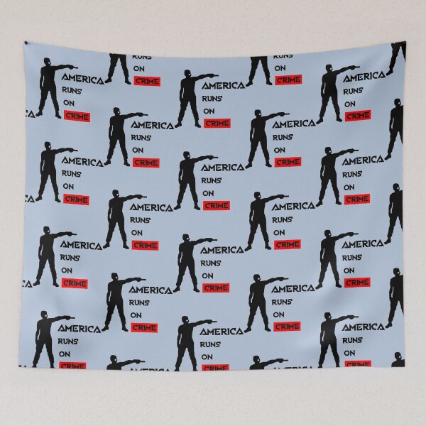 Item preview, AMERICA RUNS ON CRIME                                                                                                     designed and sold by SintaArtStore0.