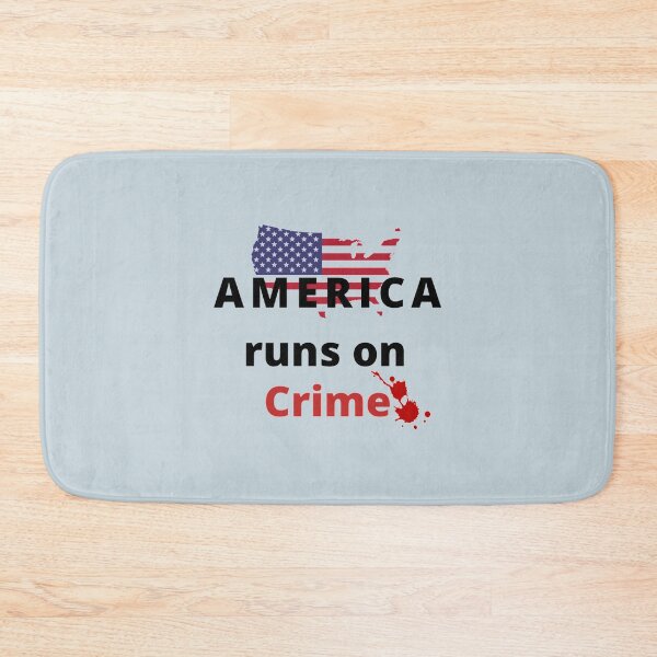 Item preview, AMERICA RUNS ON CRIME                                                                                               designed and sold by SintaArtStore0.