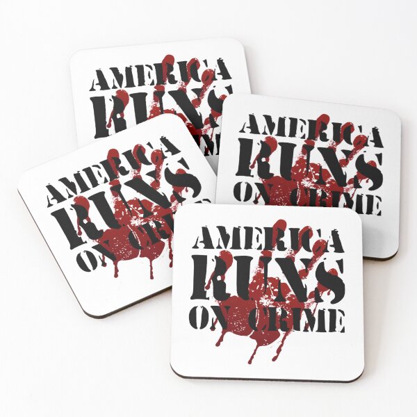 Item preview, AMERICA RUNS ON CRIME                                                                                                      designed and sold by SintaArtStore0.