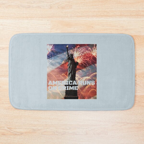Item preview, AMERICA RUNS ON CRIME                                                                                                 designed and sold by SintaArtStore0.