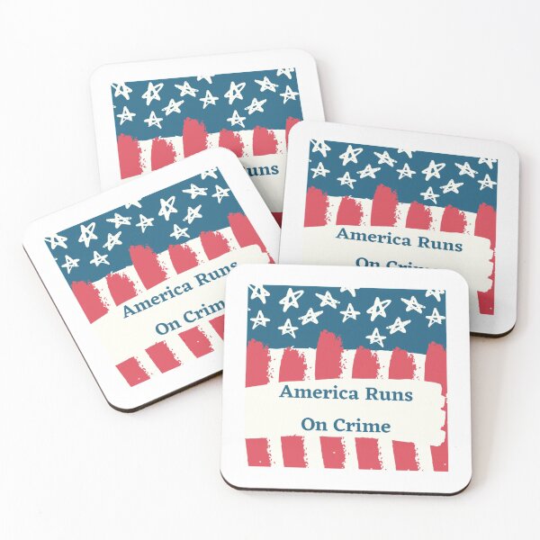 Item preview, AMERICA RUNS ON CRIME                                                                                                   designed and sold by SintaArtStore0.