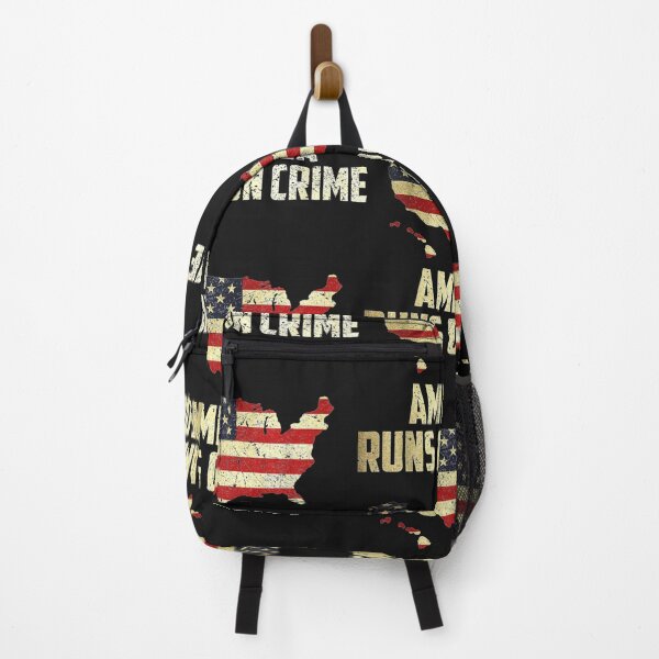 Item preview, AMERICA RUNS ON CRIME                                                                                              designed and sold by SintaArtStore0.