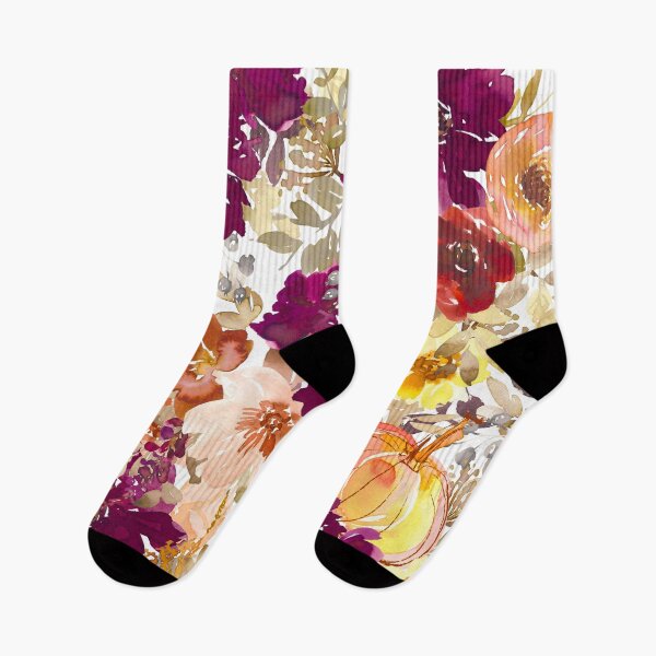 Item preview, watercolor autumn leaves and flowers designed and sold by haroulita.